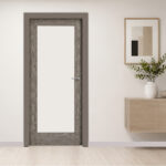 Clear Grade Pine Wood 1-Lite Frosted Glass Door (ID: DR-1033) - Image 3