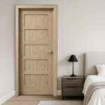 EV Walnut 5-Panel Shaker Door (ID: DR-1039)