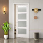 4-Lite Frosted Glass Door (ID: DR-1017) - Image 3