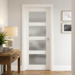 4-Lite Frosted Glass Door (ID: DR-1017)