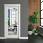 White Primed 1-Lite Clear Glass Door (96") (ID: DR-1021) - Image 4