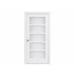 White-Primed 5-Lite Frosted Glass Door (96") (ID: DR-1019) - Image 5