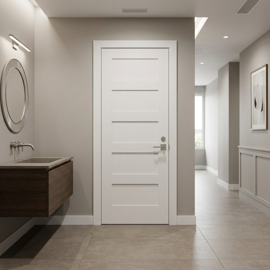 3 5-Panel Solid Core Shaker Door (80") (ID: DR-1012) - Image 1