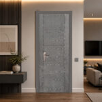 Grey Oak 5-Panel Door (ID: DR-1035) - Image 3