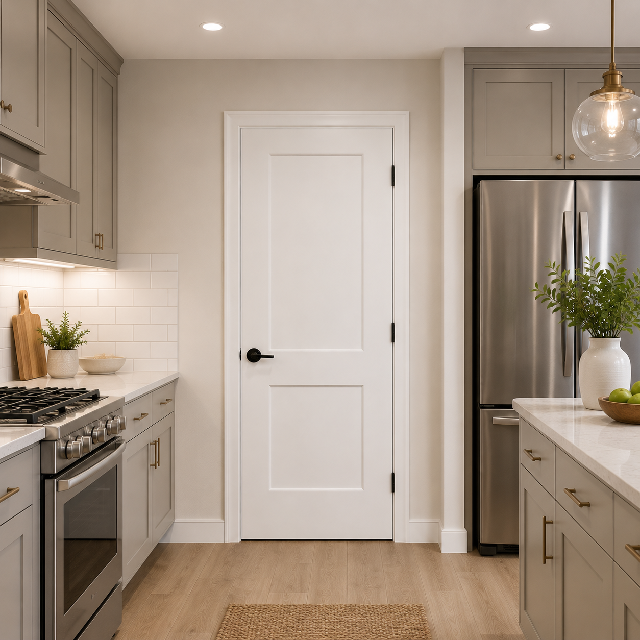 Kitchen 2-Panel HC Molded Raised Panel Door (96") (ID: DR-1003) - Image 1