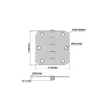 Metal Hinges Black (ID: DA-1007) - Image 4