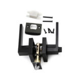 Passage Lock Zinc Alloy Black with Flat Handle – 3503B-PS-BL (ID: DA-1018) - Image 4