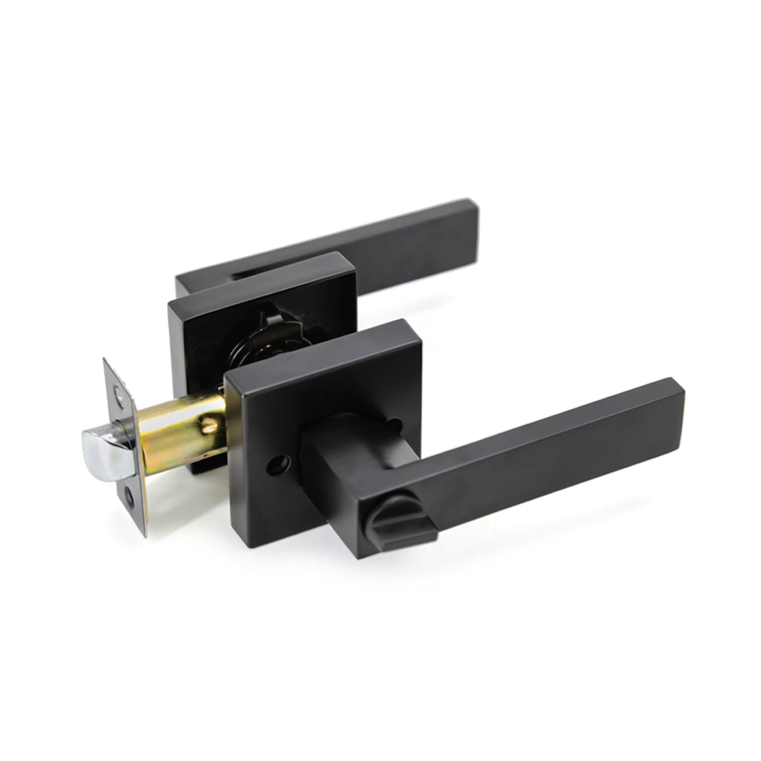 5 Passage Lock Zinc Alloy Black with Flat Handle – 3503B-PS-BL (ID: DA-1018) - Image 1