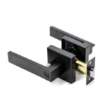 Passage Lock Zinc Alloy Black with Flat Handle – 3503B-PS-BL (ID: DA-1018) - Image 5